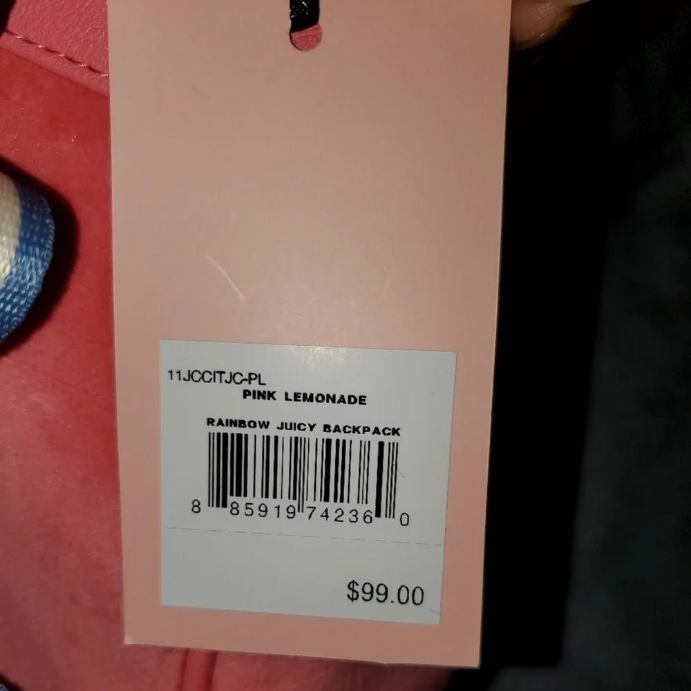 Juicy Couture Pink Velvet Velour Backpack  NWT